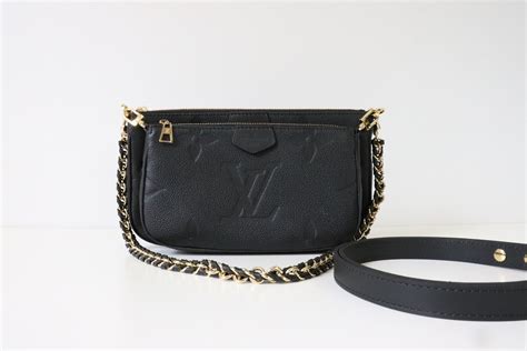 louis vuitton bag multi pochette black|Louis Vuitton multi pochette empreinte.